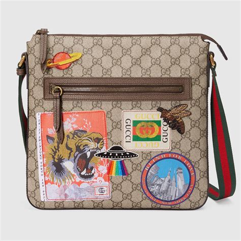 gucci courrier soft gg supreme messenger replica|GUCCI Soft GG Supreme Monogram Courrier Web Medium Flat Messenger .